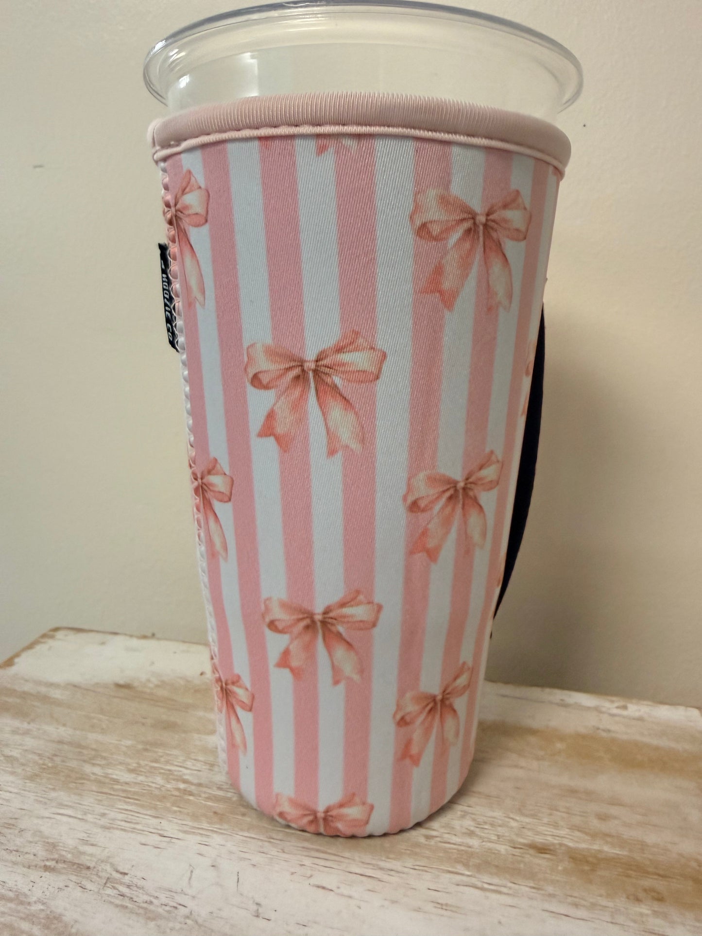 Pink Stripes & Bows  (TALL ONLY