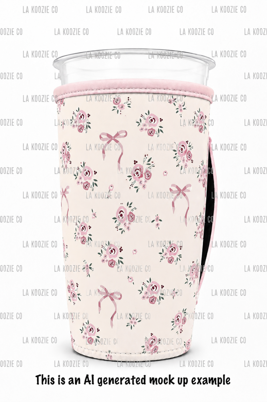 (EARLY SEPTEMBER PRE-ORDER) DAINTY PINK ROSES & BOWS  (TALL ONLY)