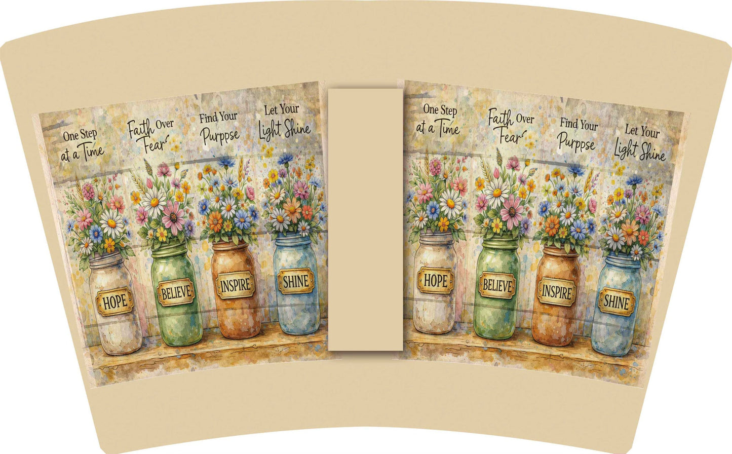 (EARLY SEPTEMBER  PRE-ORDER) HOPE JARS WITH WILDFLOWERS (TALL ONLY)