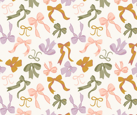 (MID AUGUST PRE-ORDER) Neutral Bows TALL ONLY  (pink, lav, green & golden brown)