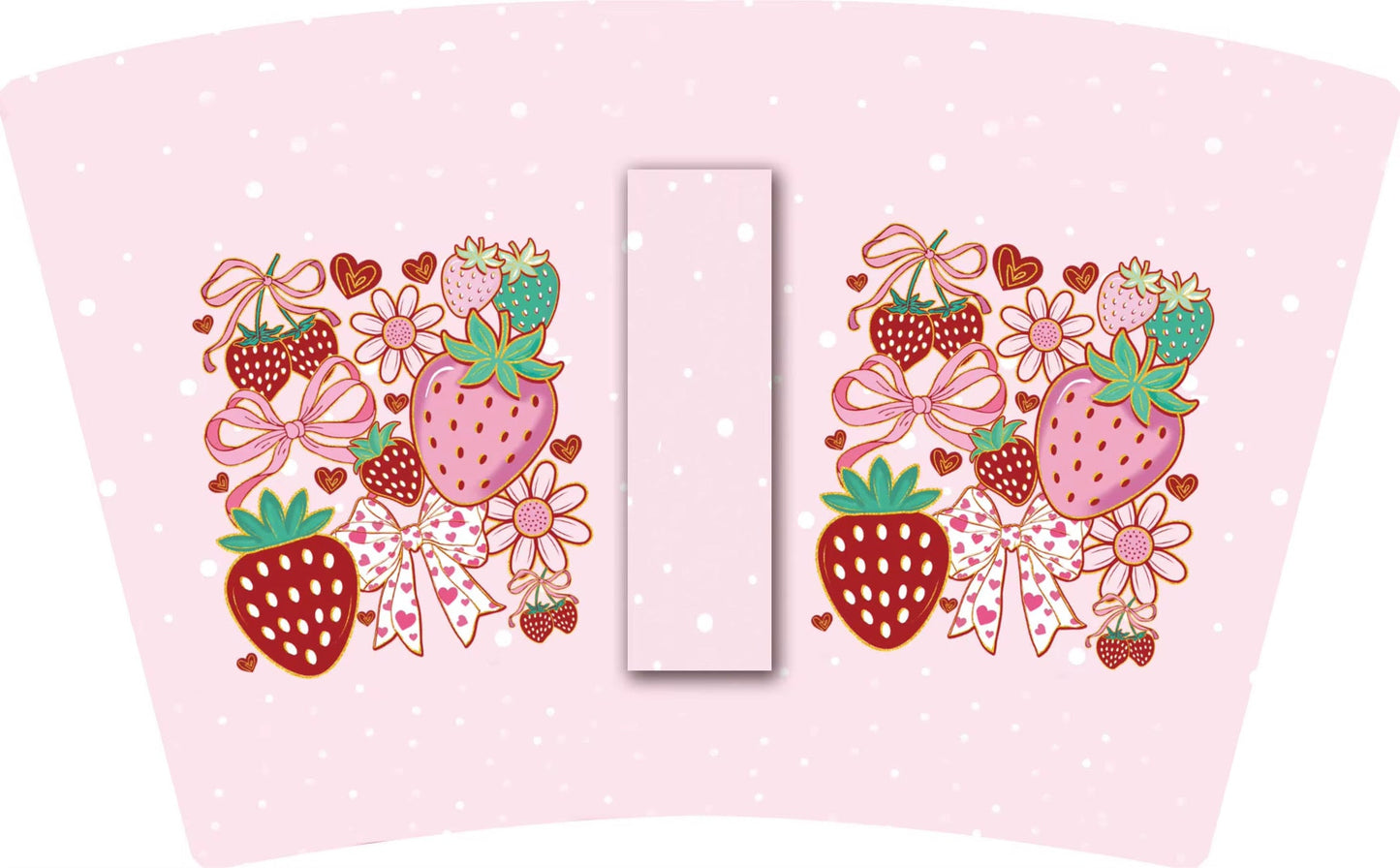 (MID JUNE PRE-ORDER)  Strawberries & Bows (TALL ONLY)
