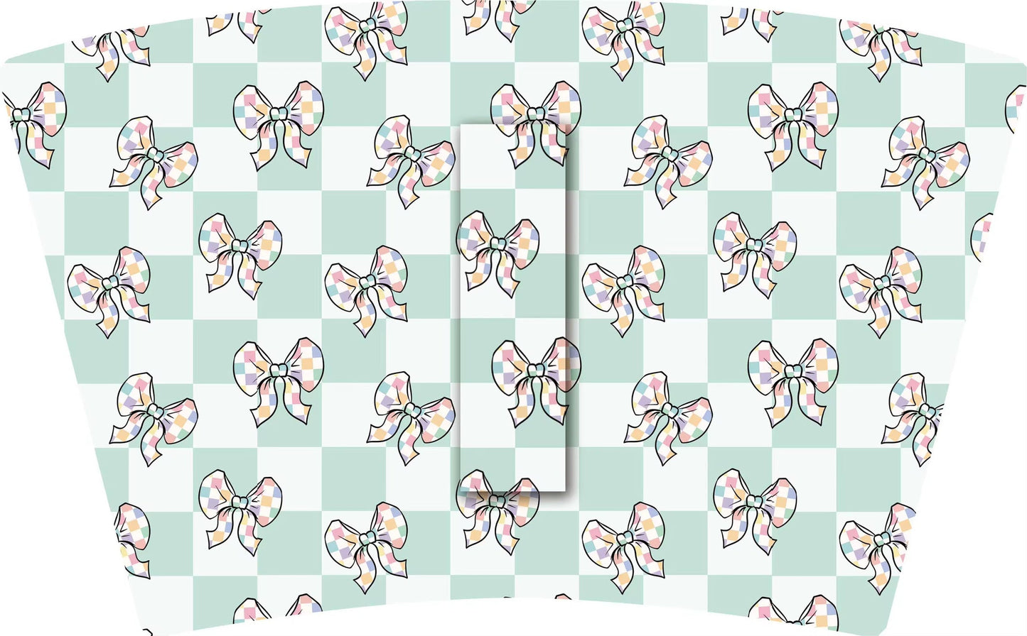 GREEN CHECKER BOWS
