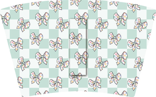 GREEN CHECKER BOWS