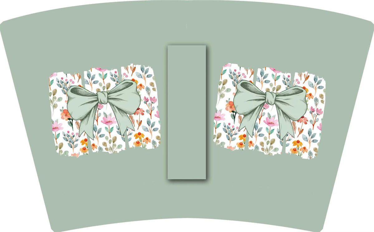 (MID OCTOBER PRE-ORDER) 
SAGE SPRING FLOWERS BOW (TALL ONLY)