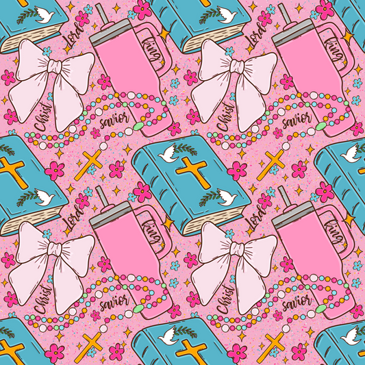 (MID OCTOBER PRE-ORDER) 
Bibles, Tumblers & Bows  (TALL ONLY)
