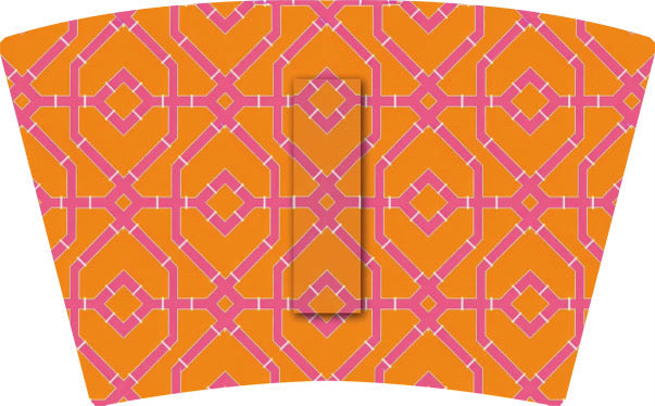 LM-ORANGE & PINK KENDRA LATTICE (Tall)