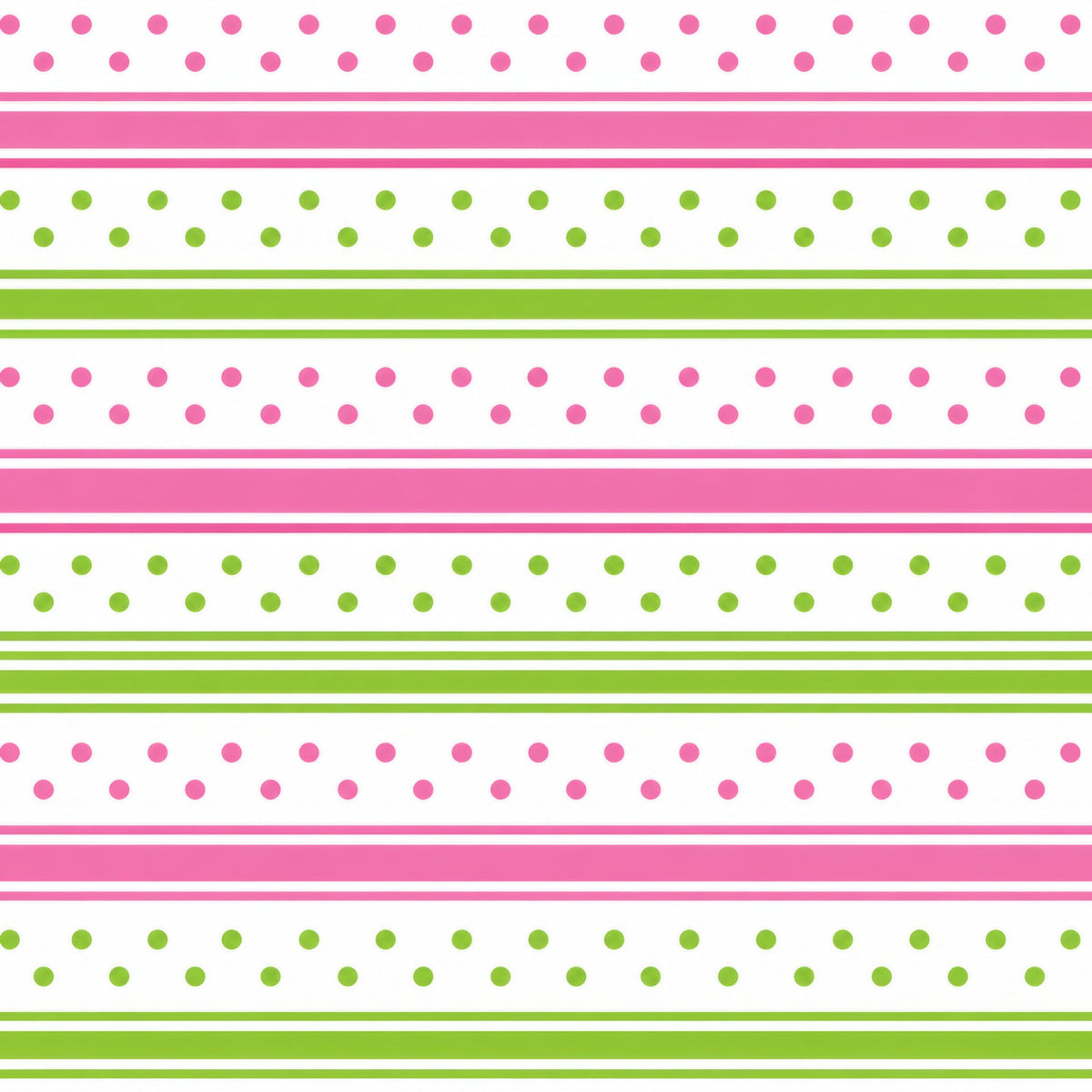 LIME GREEN & PINK STRIPES & DOTS (TALL ONLY)