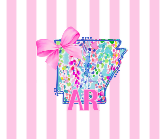 ARKANSAS Stripes WITH BOWS (TALL ONLY)